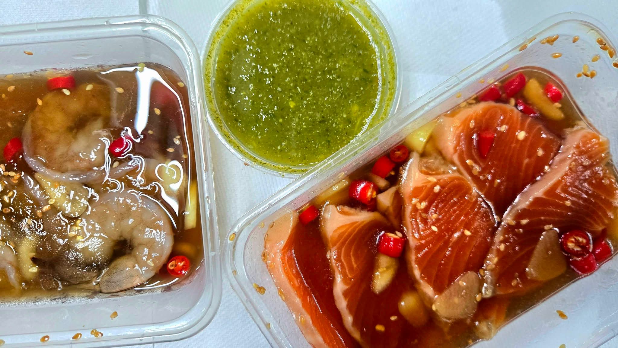 ฉ่ำวาวกระแทกตา! ✨ แซลมอน & กุ้งดองซีอิ๊ว.. นัวแบบตะโกน!